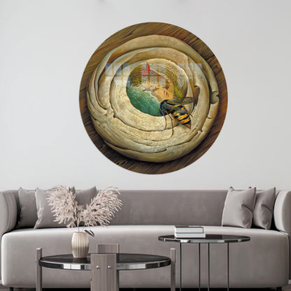 Vladimir Kush Bee Glass Wall Art, Surreal Reproduction Wall Decor,  Gift For Her