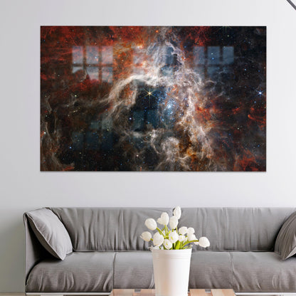 NASA Space James Webb Glass Wall Art