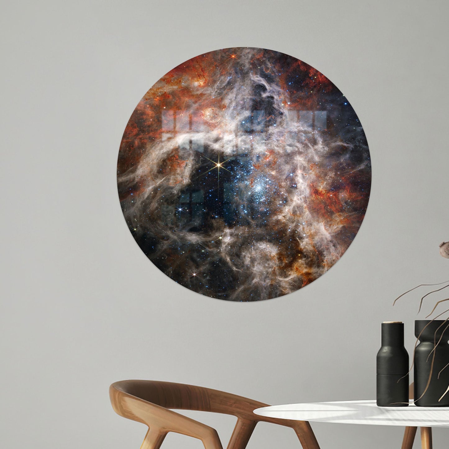NASA Space James Webb Glass Wall Art