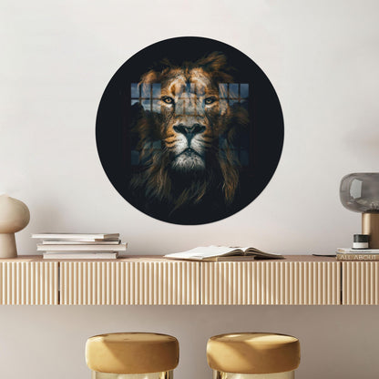Lion Lover Glass Wall Art