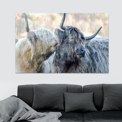 Two Ox Glass Wall Art