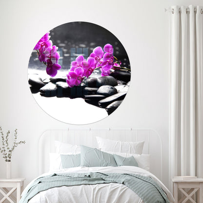 Printing Orchid and Spa Glass Wall Art