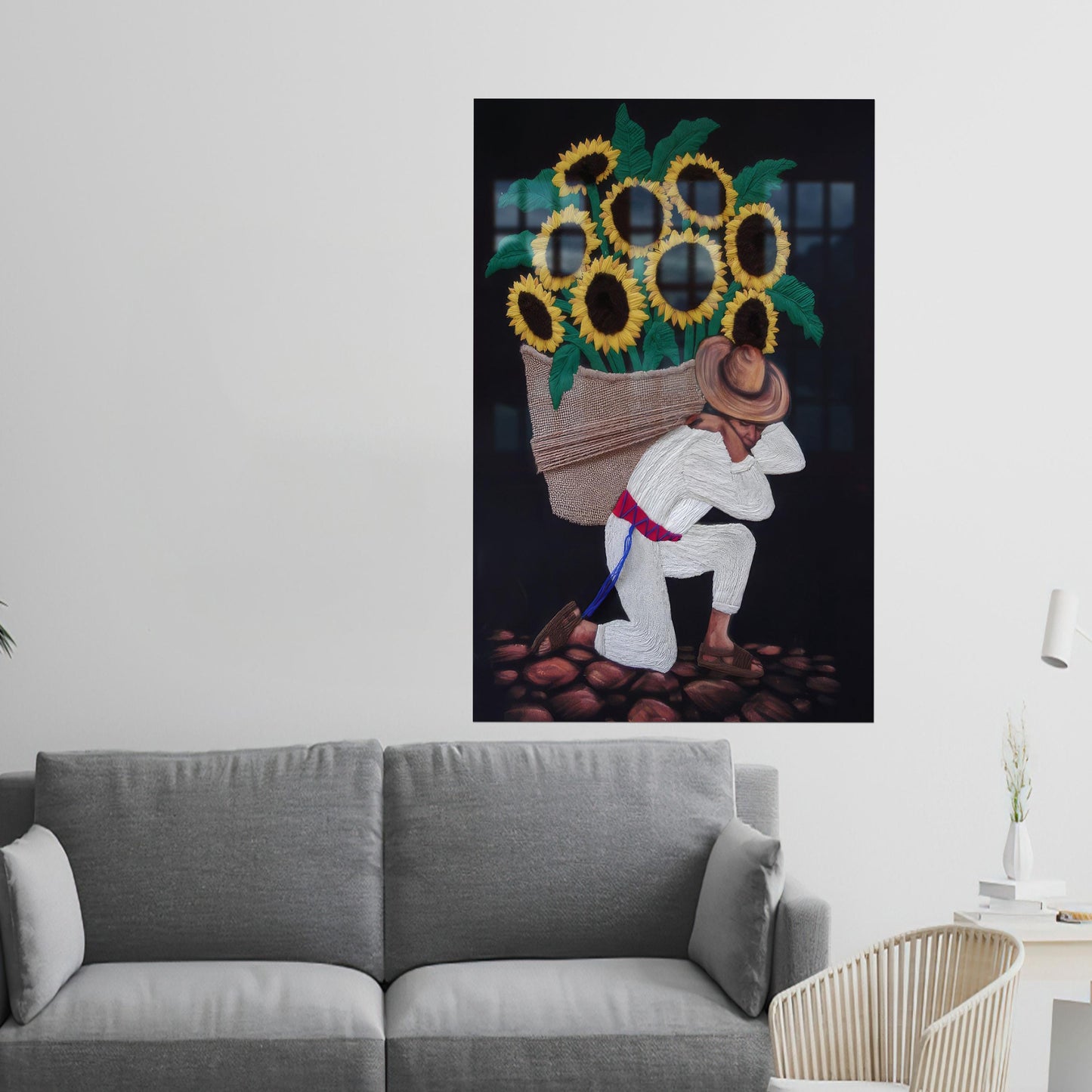 Sunflower Glass Wall Art