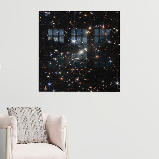 Bohemian Sky Glass Art: James Webb NASA First Deep Field Tempered Glass Print