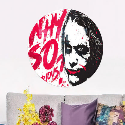 Joker Dark Knight Graffiti Glass Wall Art