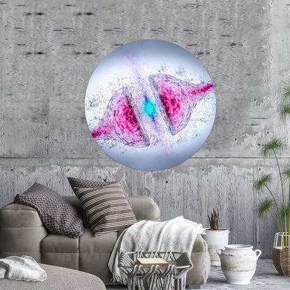 Science Synapses Cortical Neurons Glass Wall Art