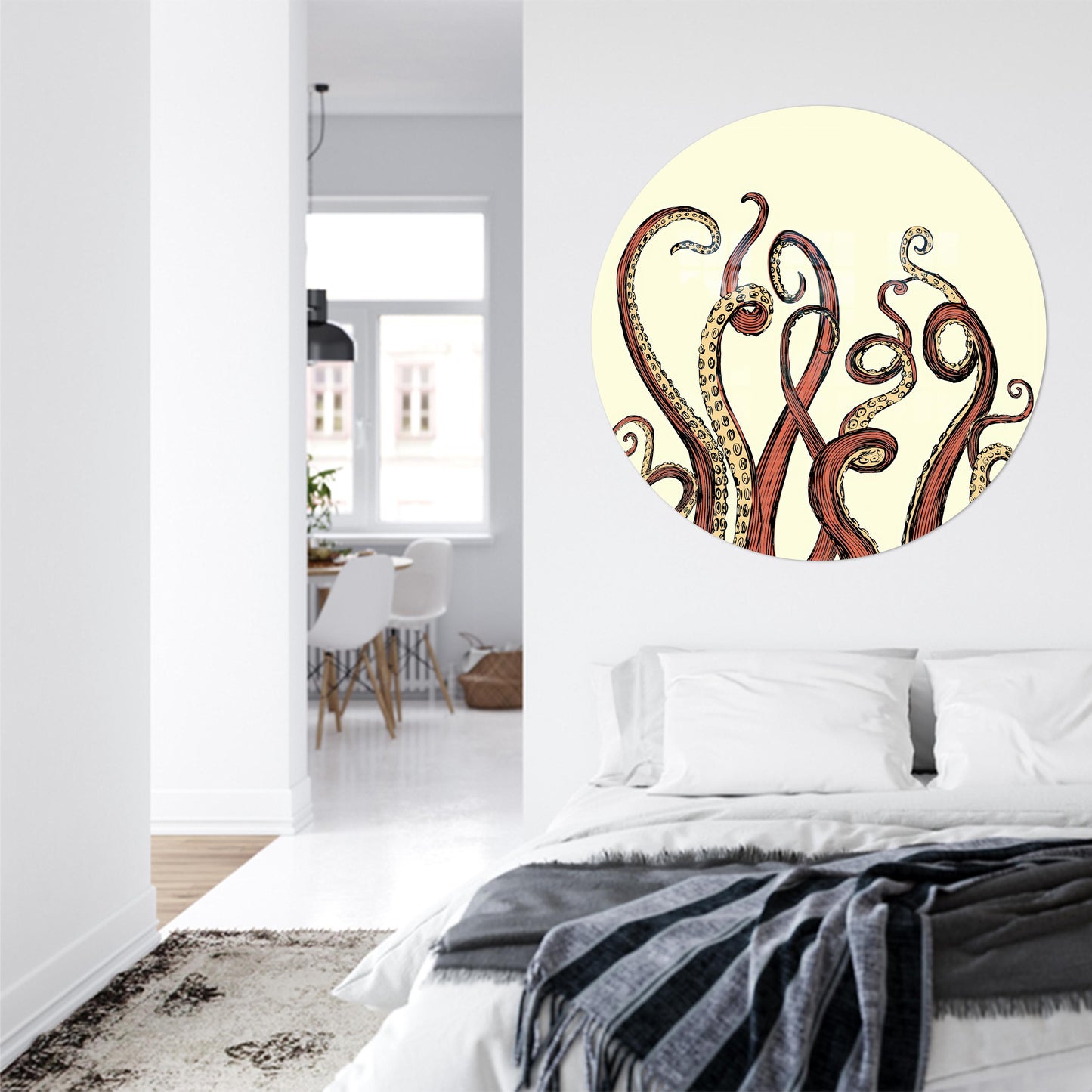 Octopus Leg Glass Wall Art