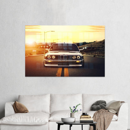 Car Lovers Boy Glass Wall Art