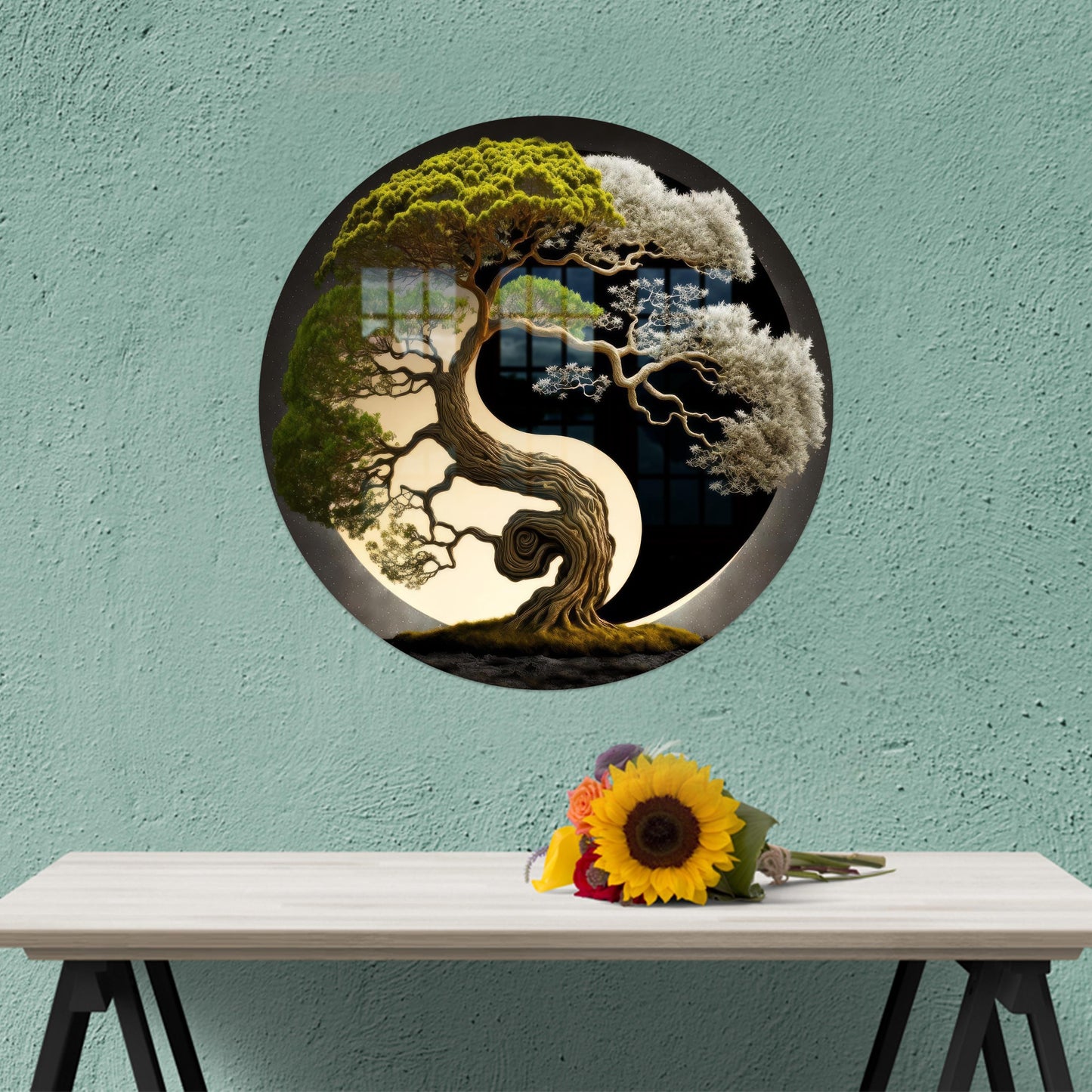 Japanese Glass Wall Art