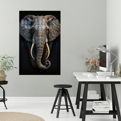 Elephant Loft Glass Wall Art