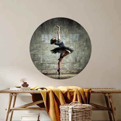 Boho Ballerina Bridesmaid Glass Wall Art