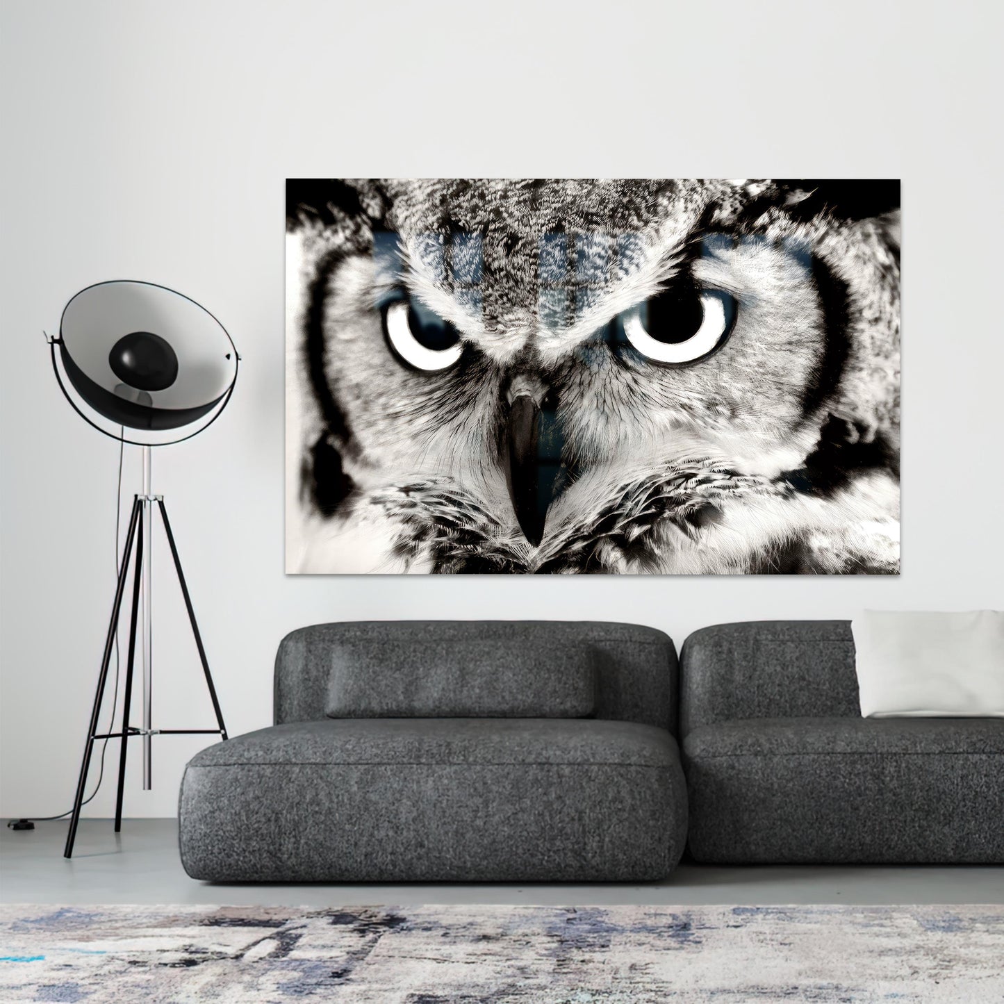 Owl Glass Wall Art