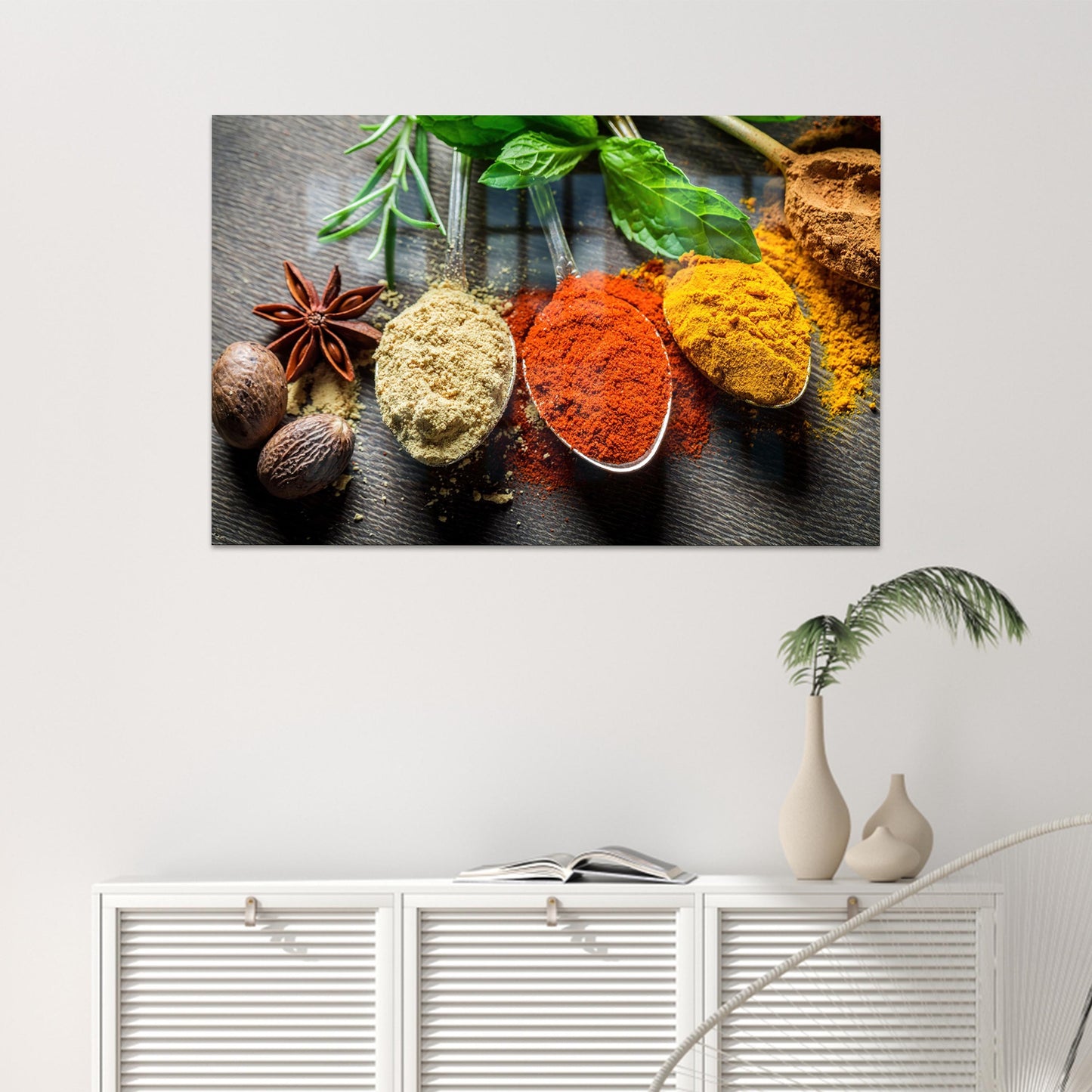 Spices Glass Wall Art