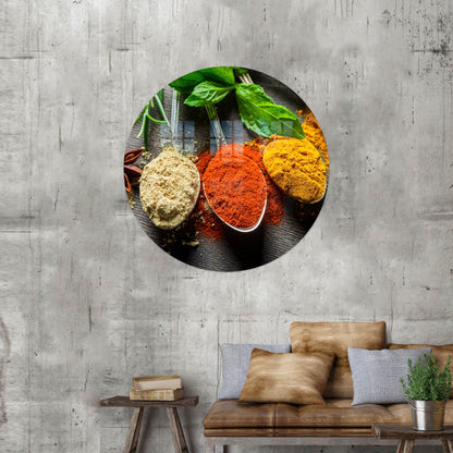 Spices Glass Wall Art