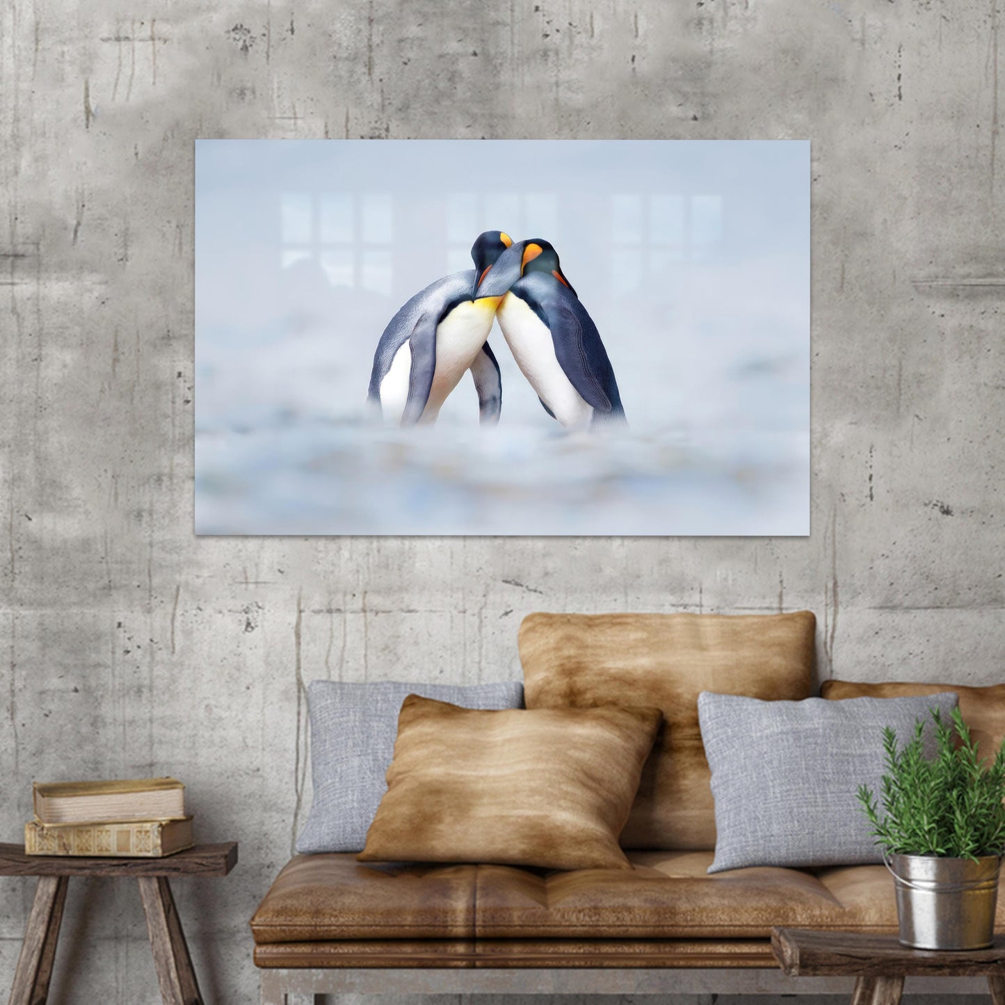 Penguin Lover Glass Wall Art