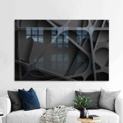 Black Glass Wall Art