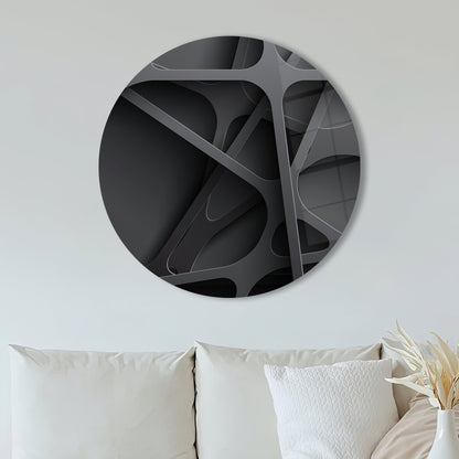 Black Glass Wall Art