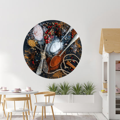 Spices Valentine's Day Glass Wall Art