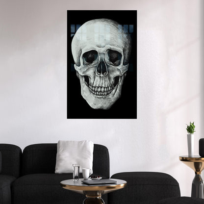 Skull Bohemian Glass Wall Art