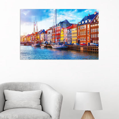 Denmark Landscape Copenhagen Him Glass Wall Art