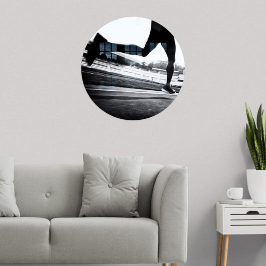 Personalized Running Wall Hanging: Gym Glass Sports Wall Decor