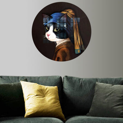Cat Glass Wall Art