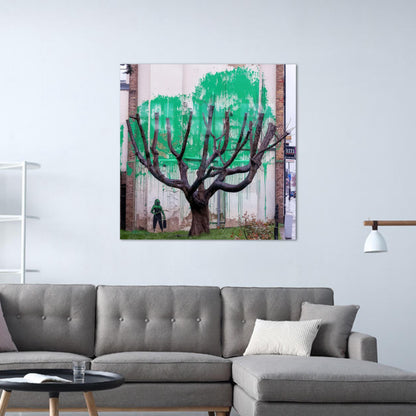 Banksy Tree Vivid Finsbury Glass Wall Art