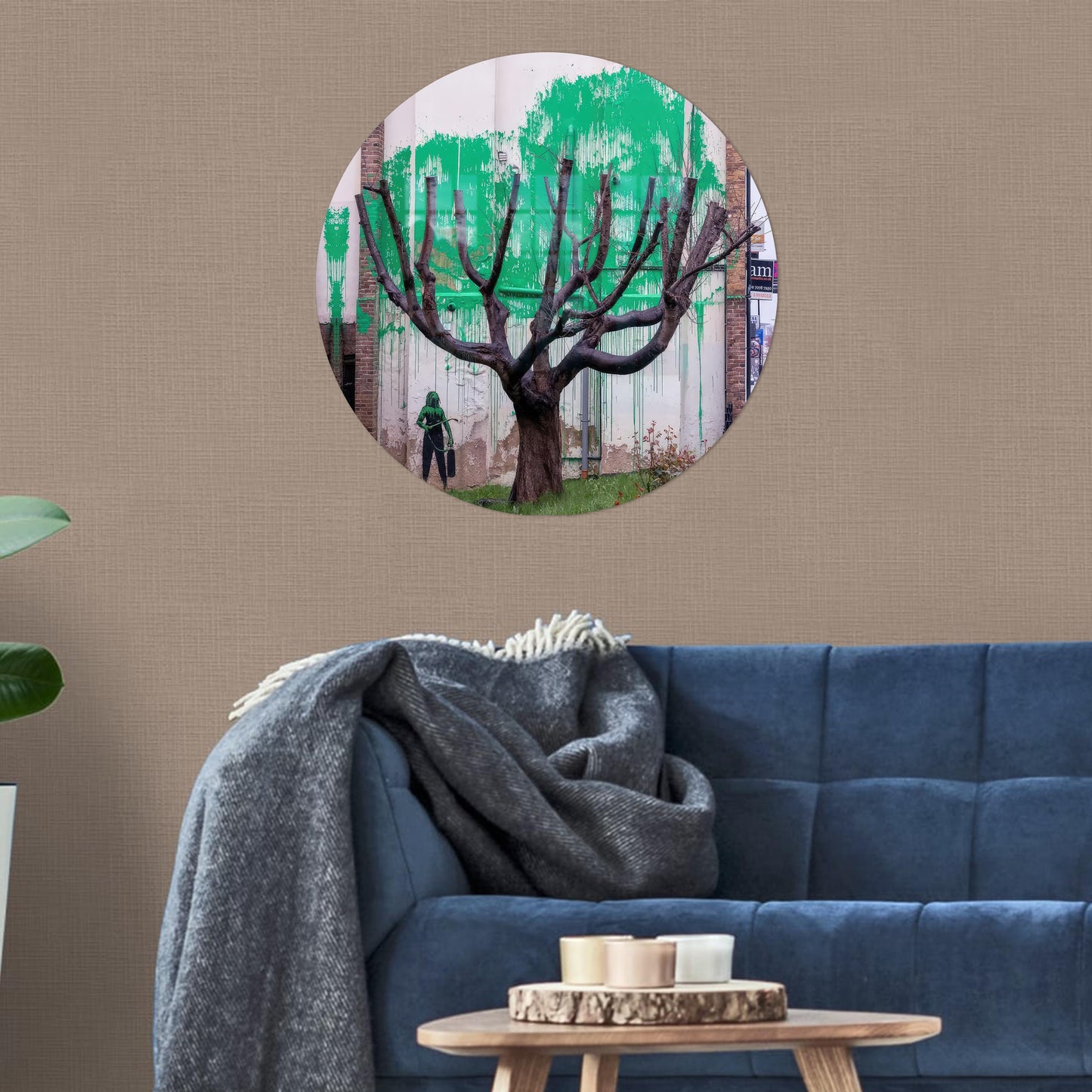 Banksy Tree Vivid Finsbury Glass Wall Art