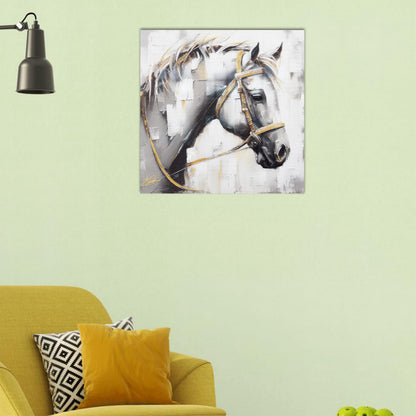 Abstract Horse Painting Printable Glass Wall Art
