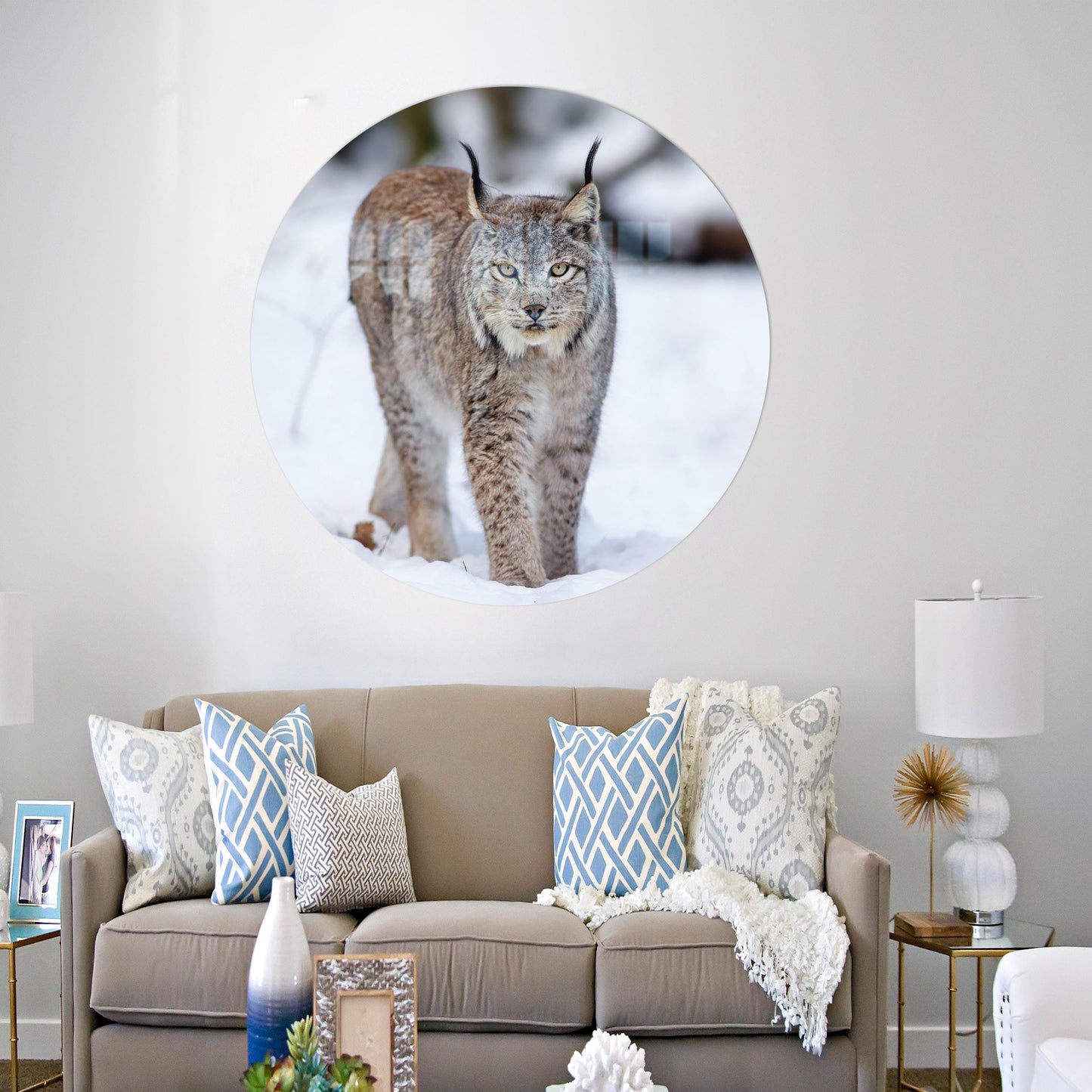 Lynx Wolf Cat Bridesmaid Glass Wall Art