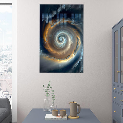 Galaxy Milky Way Space Glass Wall Art