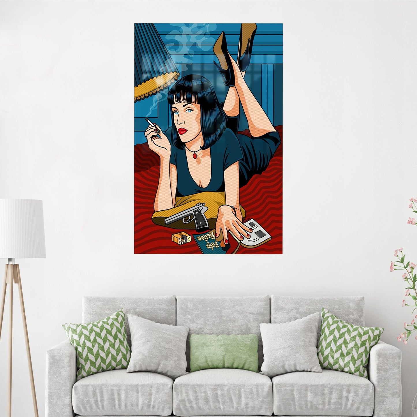 POP Shock Comic Style Glass Wall Art