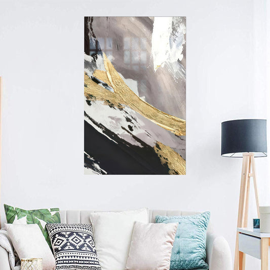 Modern Black Marble Glass Wall Art, Luxury Marble Decoration, Personalized Gift for Mom