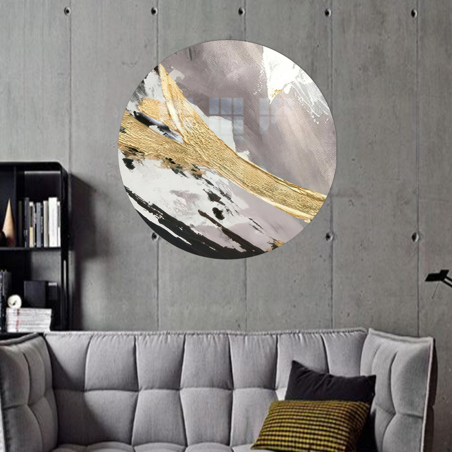 Black Marble Mom Glass Wall Art