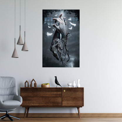 Surreal Couple Design Baby Glass Wall Art
