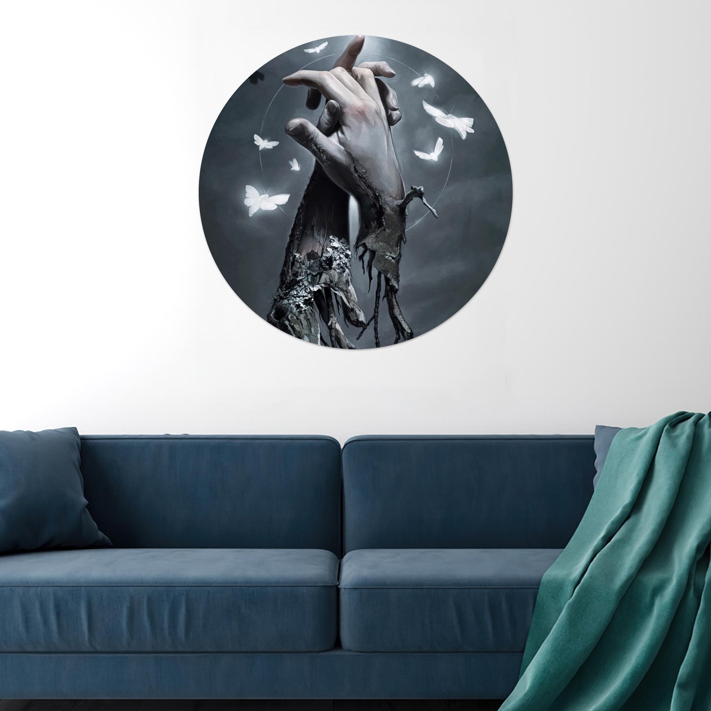 Surreal Couple Design Baby Glass Wall Art