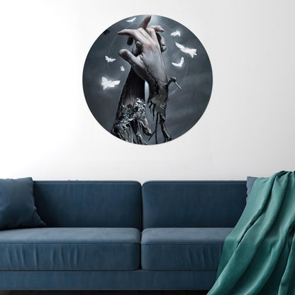 Surreal Couple Design Baby Glass Wall Art