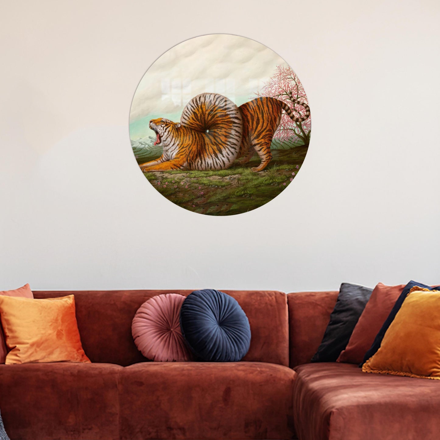 Surreal Tiger Loft Glass Wall Art