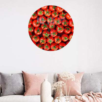 Her Tomatoes Glass Wall Art