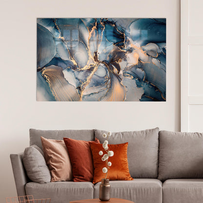 Blue Grandma Glass Wall Art