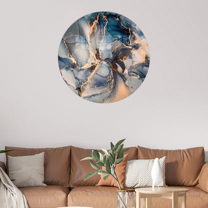 Blue Grandma Glass Wall Art