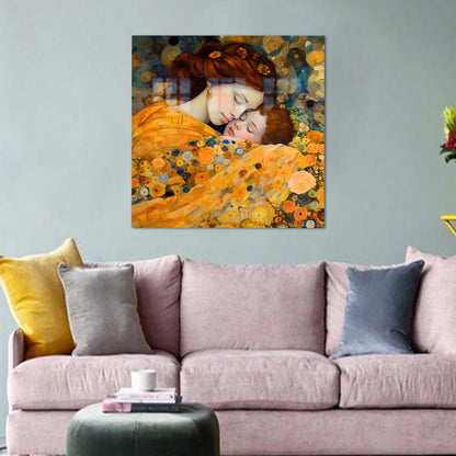 Gustav Klimt Mother and Glass Wall Art