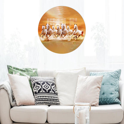 Running Horse Lovers and Glass Wall Art