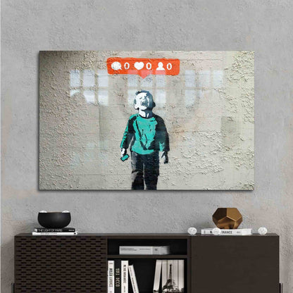 Street Graffiti Glass Wall Art