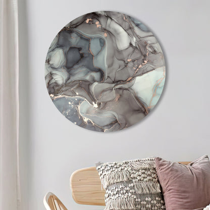 Gray Abstract Glass Wall Art