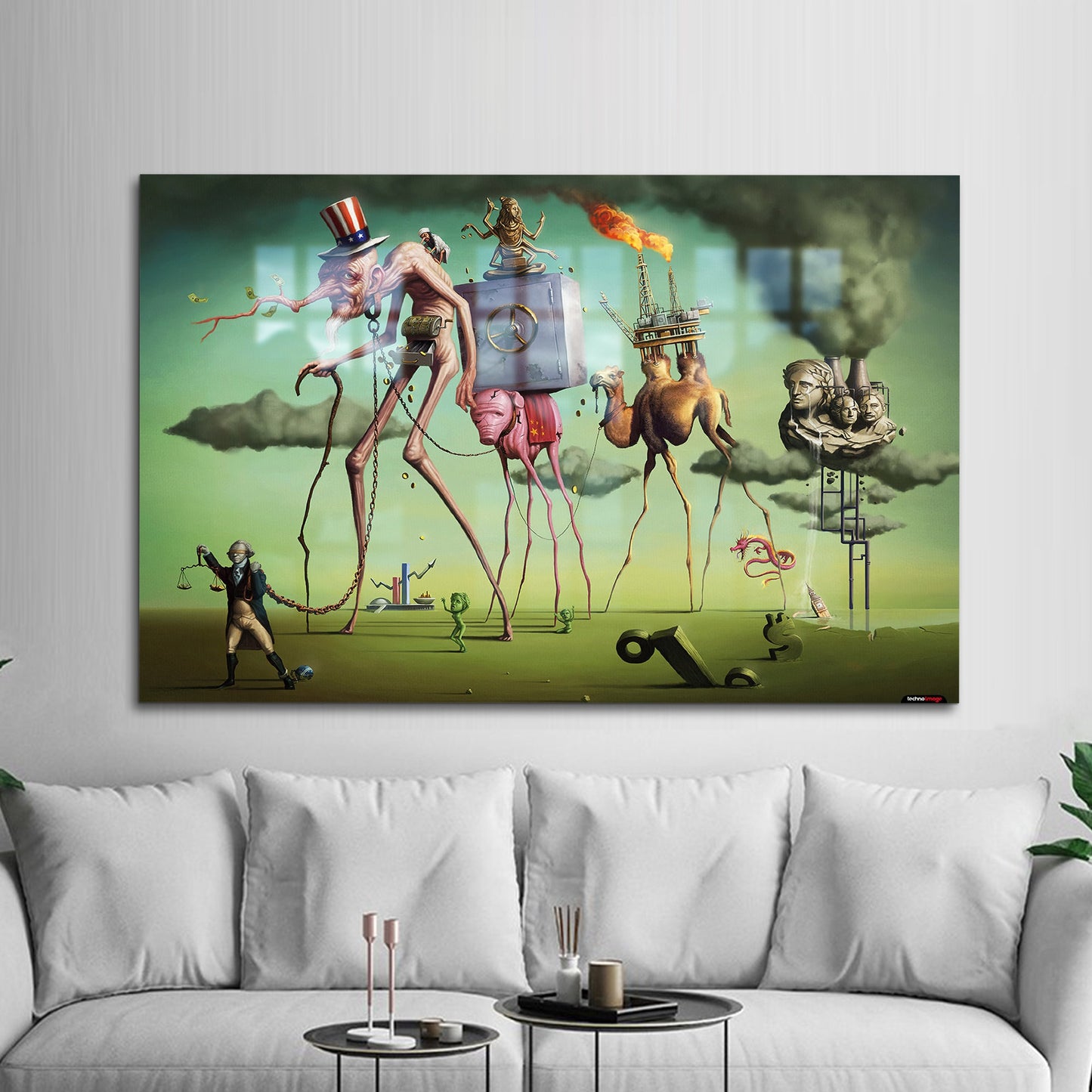Salvador Dali 3D Glass Wall Art