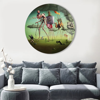 Salvador Dali 3D Glass Wall Art