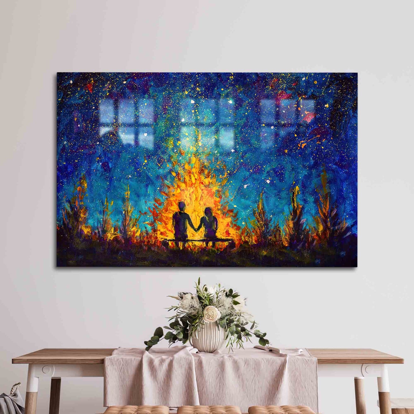 Stary Sky Glass Wall Art