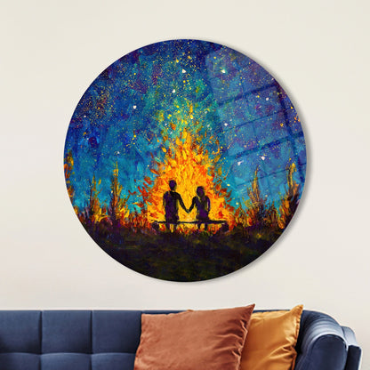 Stary Sky Glass Wall Art