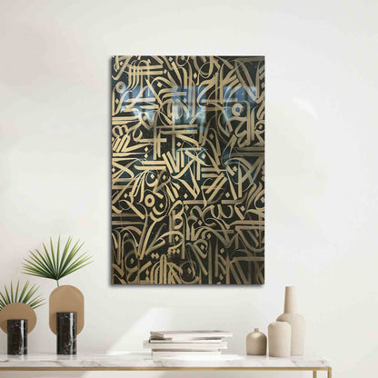 Graffiti Glass Wall Art